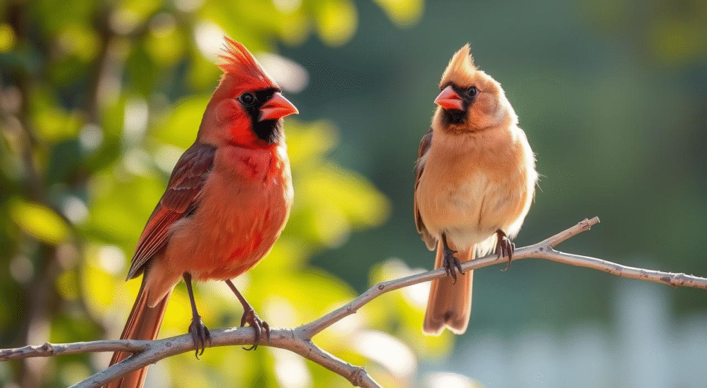 Cardinal male vs female