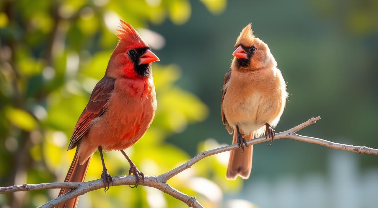 Cardinal male vs female