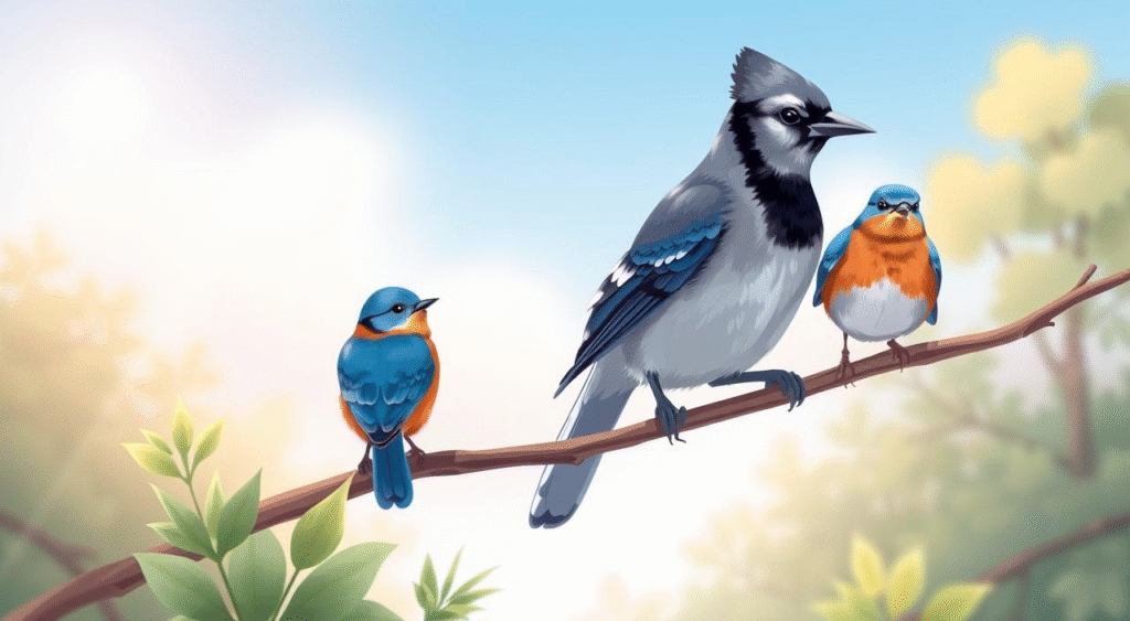 Blue jay vs bluebird