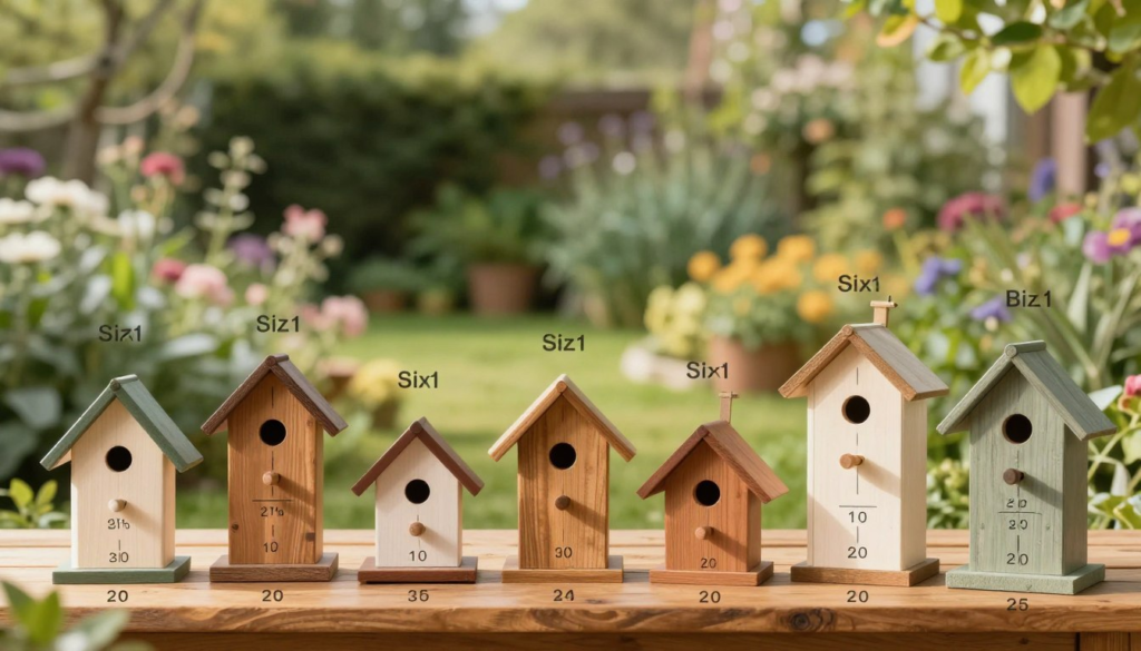 Birdhouse Size Chart
