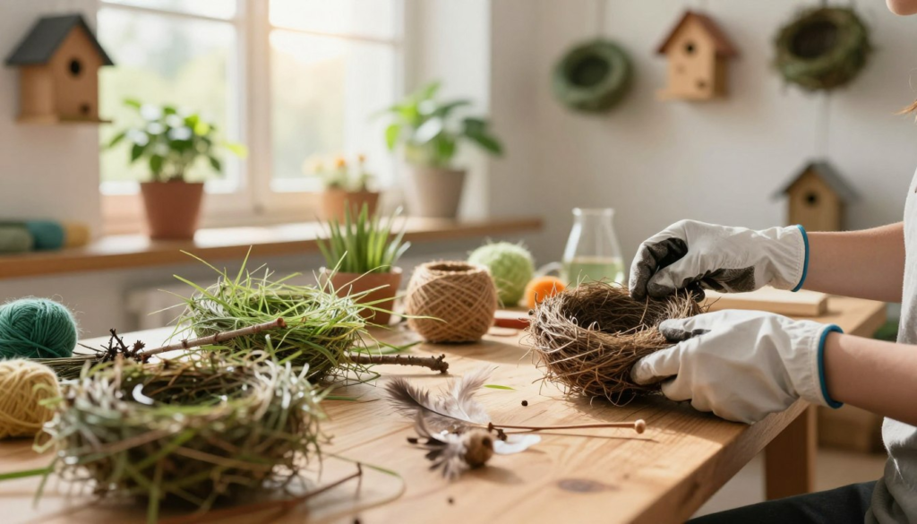 DIY bird nesting material projects