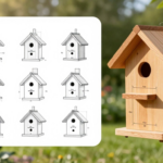 Birdhouse size chart for backyard birds
